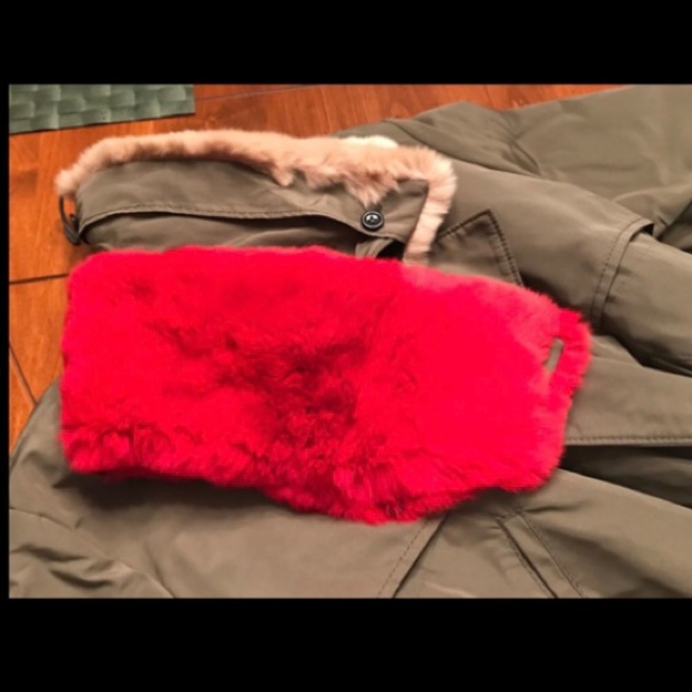 HACHE TRENCH COAT LINED WOMAN'S COAT FUR COLLARS - Picture 5 of 8